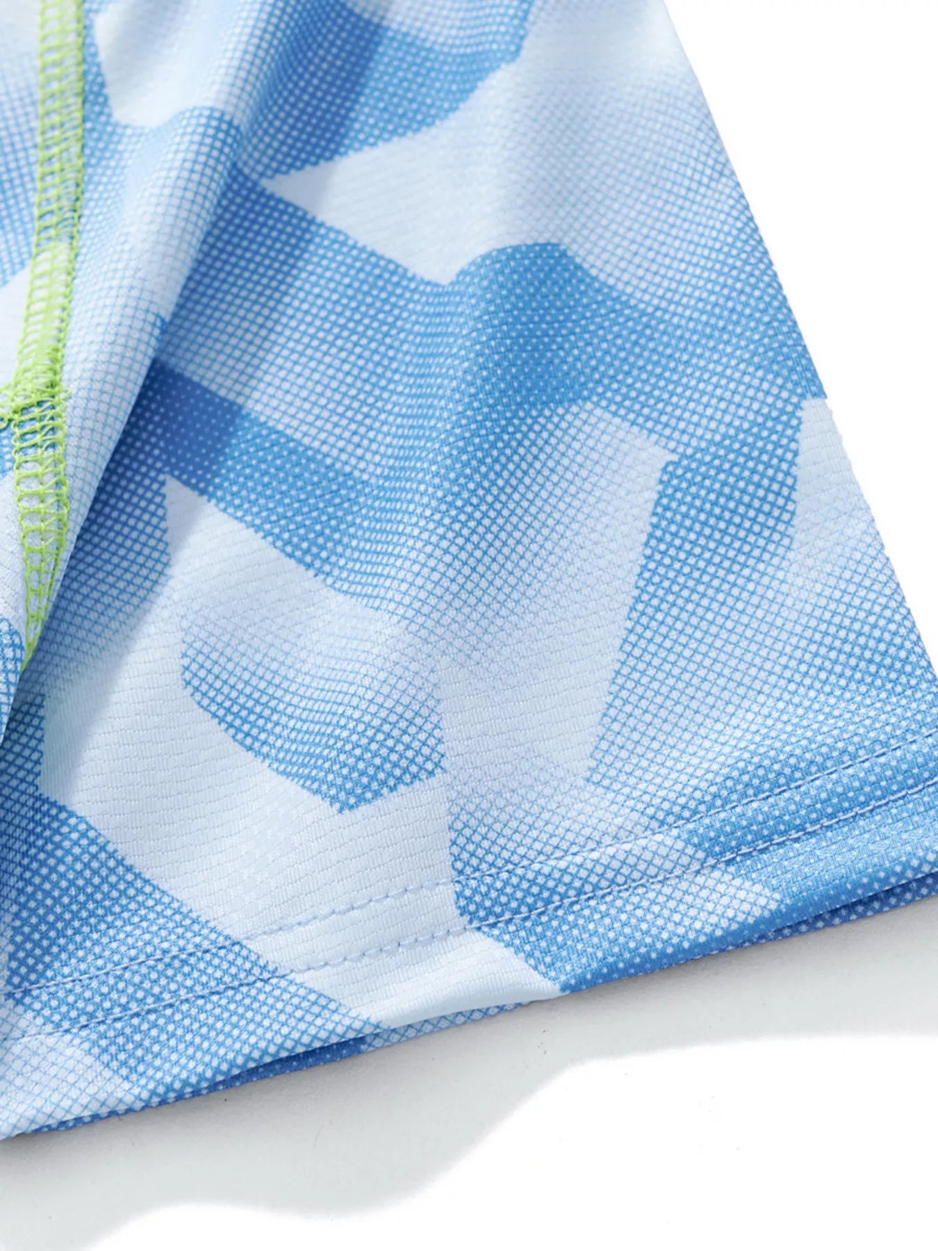 Kids Quick-Dry Geometric Print Outfit - Breathable Tee & Shorts Set