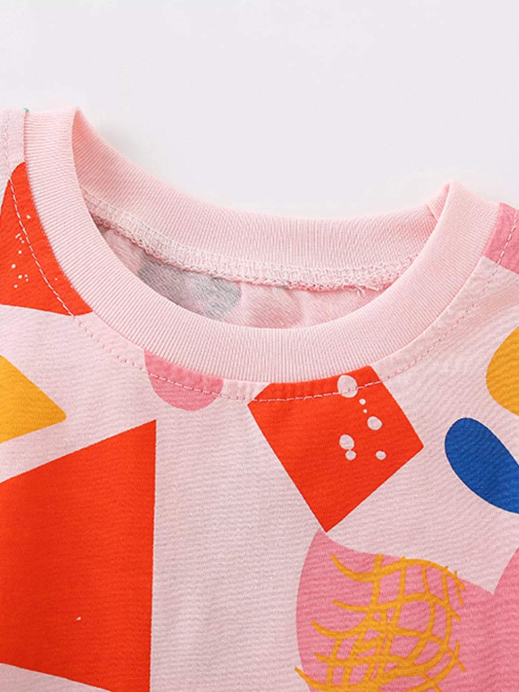 Kids Geometric Print T-Shirt | Trendy Short Sleeve Tee for Boys & Girls