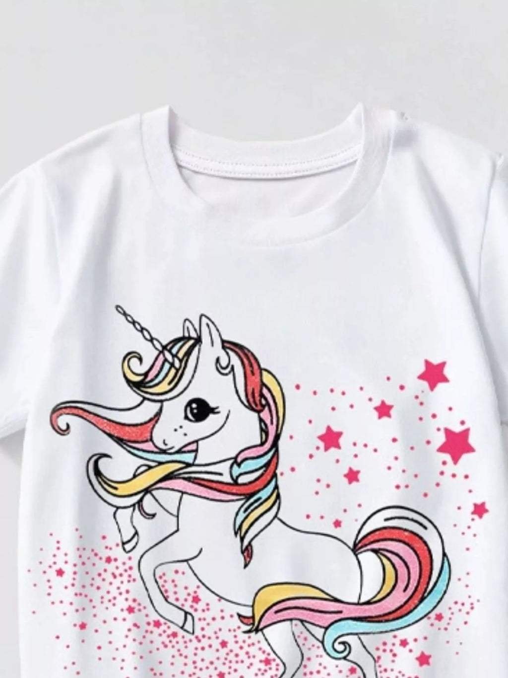 Kids Unicorn T-Shirt – Rainbow Graphic Tee for Girls