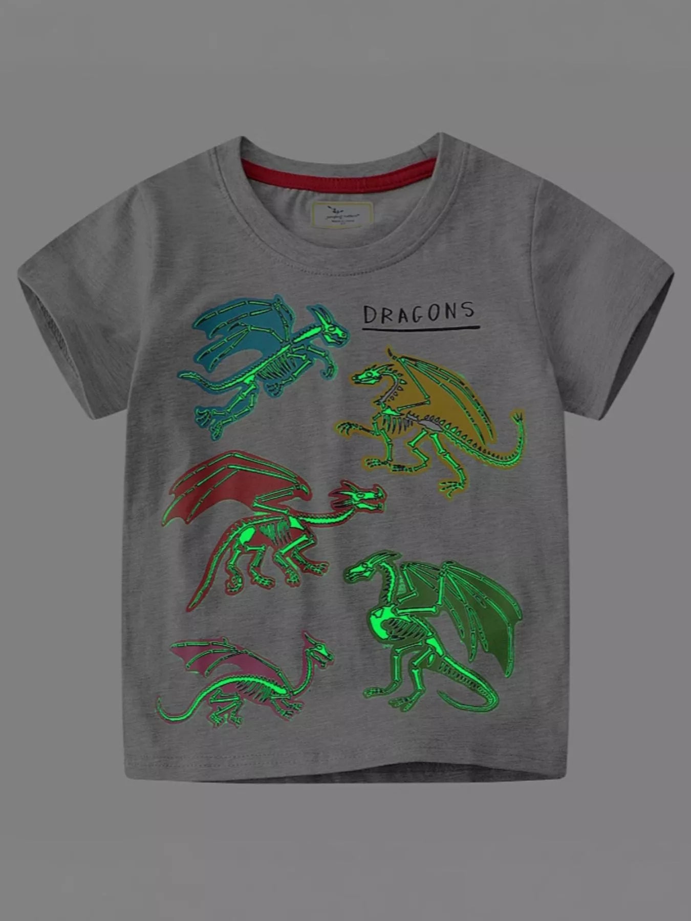 Kids Dinosaur T-Shirt – Soft Cotton Crew Neck Tee for Boys & Girls