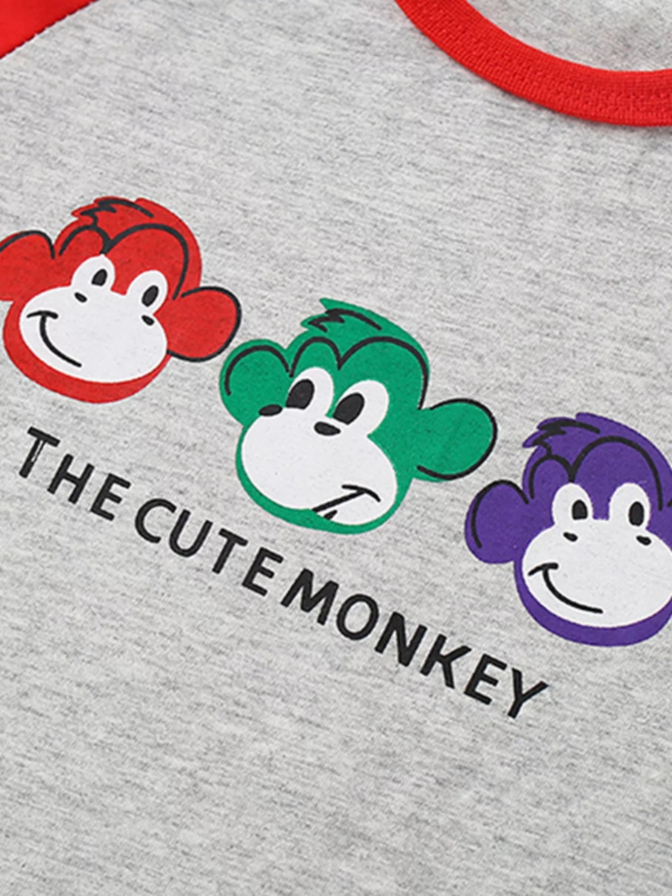 Adorable Monkey Tee & Shorts Set for Kids - Soft Cotton Playwear