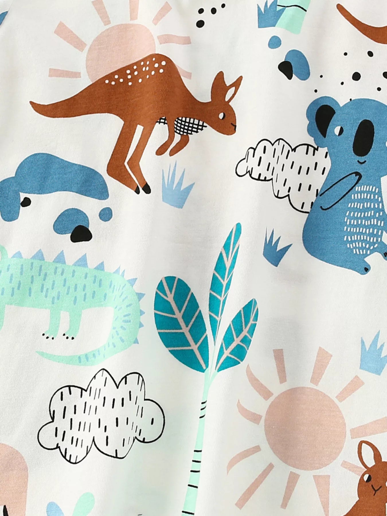 Kids Animal Print T-Shirt | Soft Cotton Short Sleeve Tee for Boys & Girls