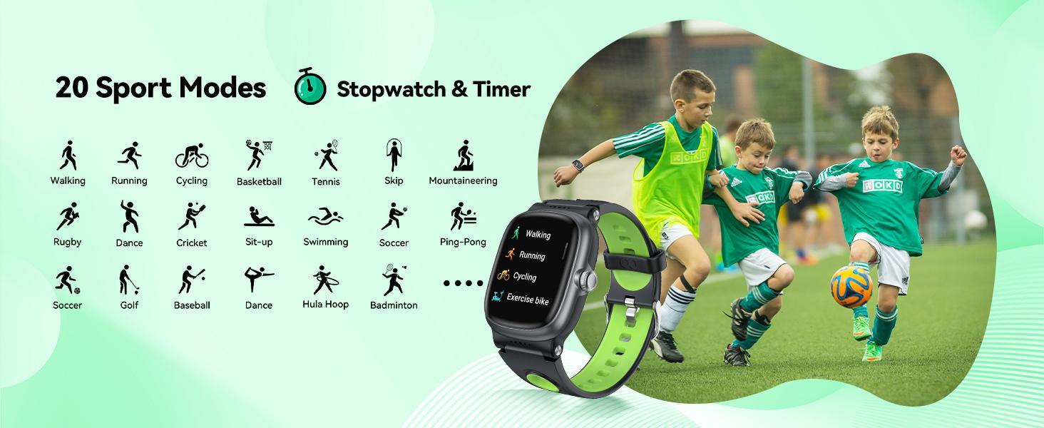 Kids Smart Watch with Fitness Tracker – Waterproof Activity Watch for Boys & Girls Ages 5–15