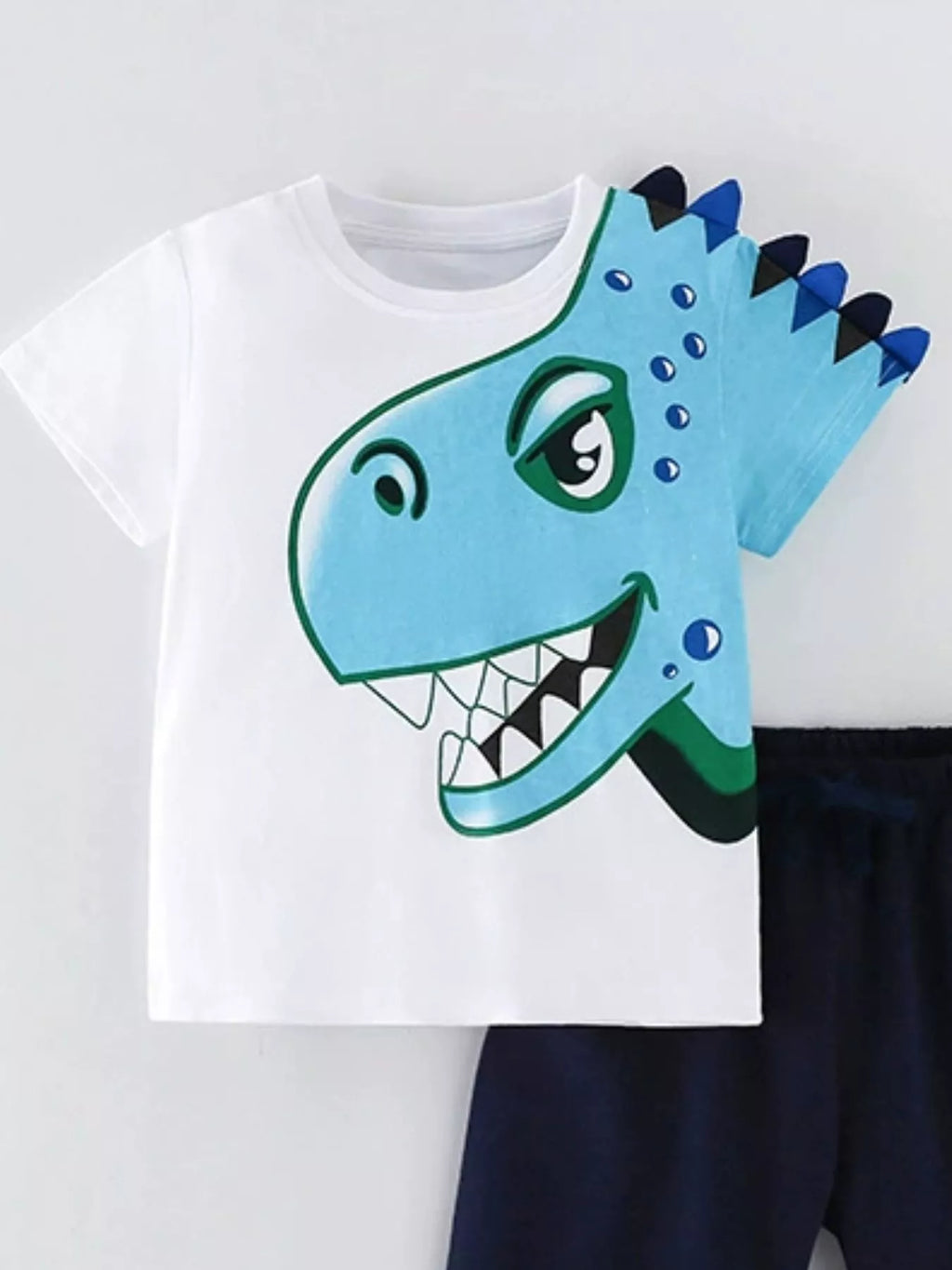 Kids Dinosaur T-Shirt & Shorts Set | Soft Cotton Summer Playwear