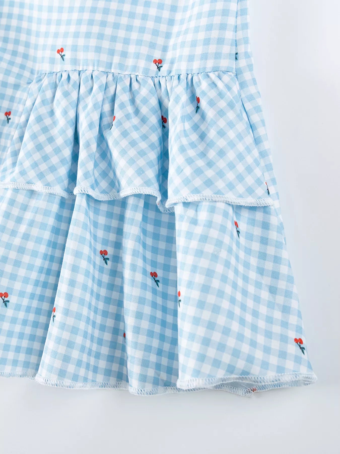Girls Gingham Ruffle Dress - Sleeveless Cotton Summer Dress for Toddlers & Kids