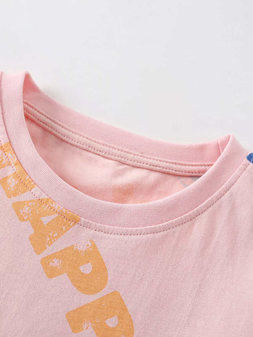 Kids Happy Print Pajama Set | Soft Cotton Short Sleeve Top & Shorts for Boys & Girls