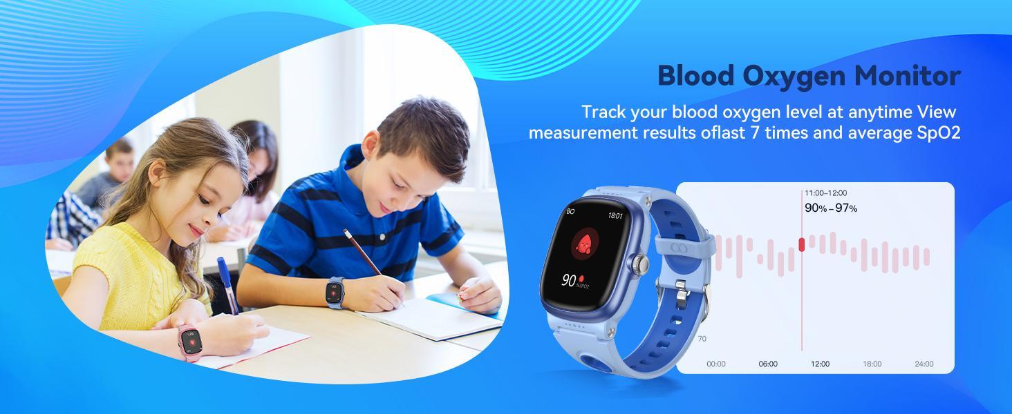 Kids Smart Watch with Fitness Tracker – Waterproof Activity Watch for Boys & Girls Ages 5–15