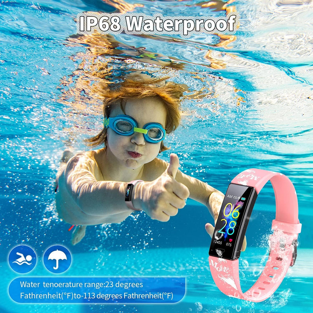 Kids Fitness Tracker Watch | IP68 Waterproof, 11 Sport Modes, Ages 6–16