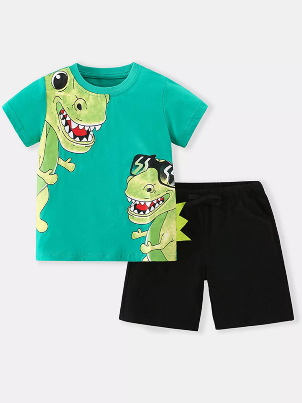 Kids Dinosaur Outfit Set | Short Sleeve T-Shirt & Shorts for Boys & Girls
