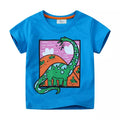 Kids Dinosaur T-Shirt - Soft 100% Cotton Short Sleeve Tee for Toddlers & Children