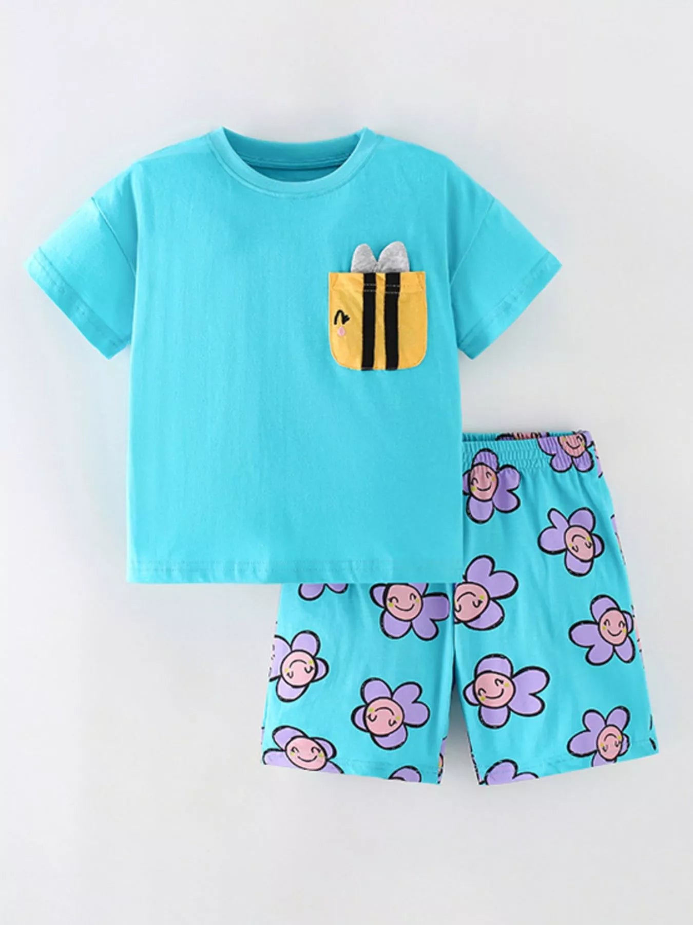 Kids Matching Top & Shorts Set | Soft 2-Piece Outfit for Boys & Girls