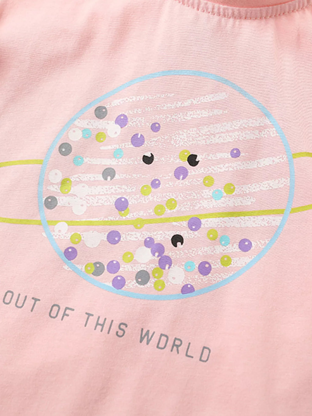 Kids Space Explorer 2-Piece Outfit Set | Planet Graphic Tee & Shorts
