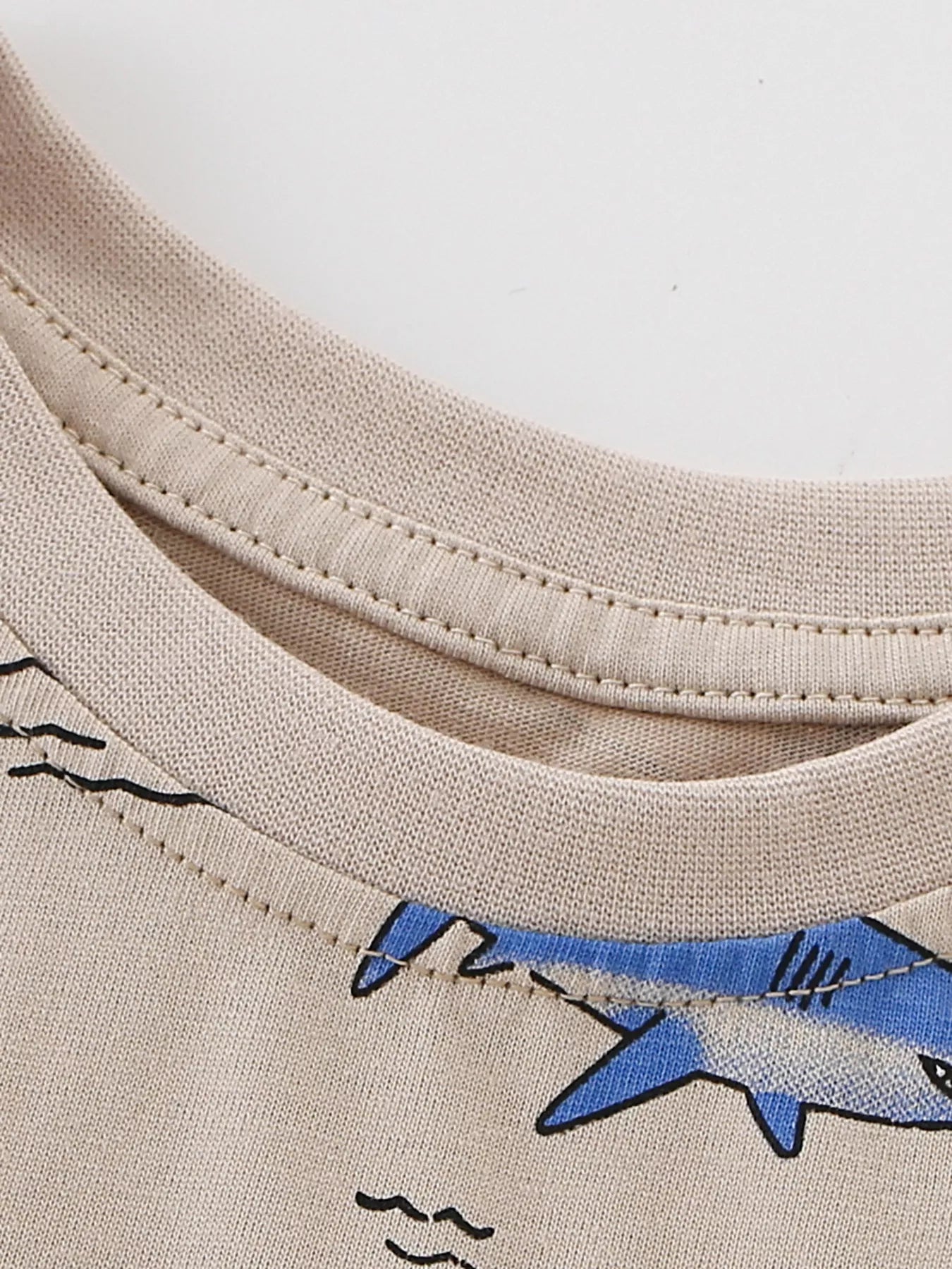 Kids Shark Print T-Shirt | Fun Crew Neck Short Sleeve Tee for Boys & Girls